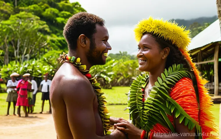 바누아투 결혼 문화 - Here are three detailed image generation prompts in English, adhering to all specified guidelines: