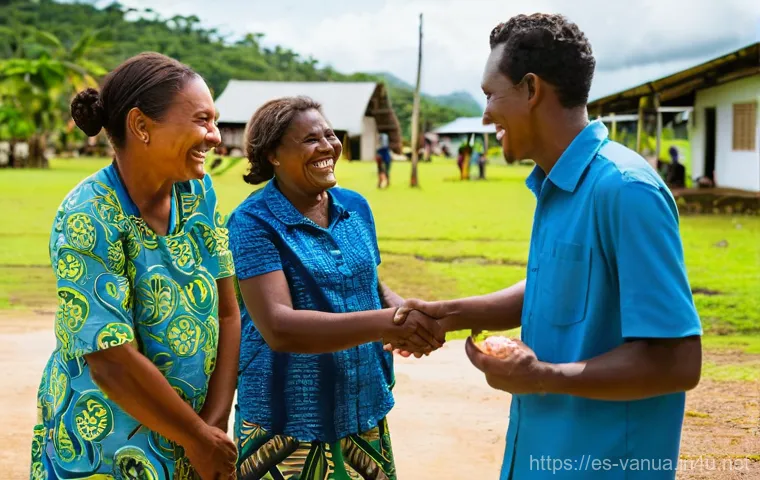 바누아투에서 사용할 수 있는 언어 - **Prompt:** A serene and respectful scene featuring an elderly Ni-Vanuatu village elder, possibly a ...